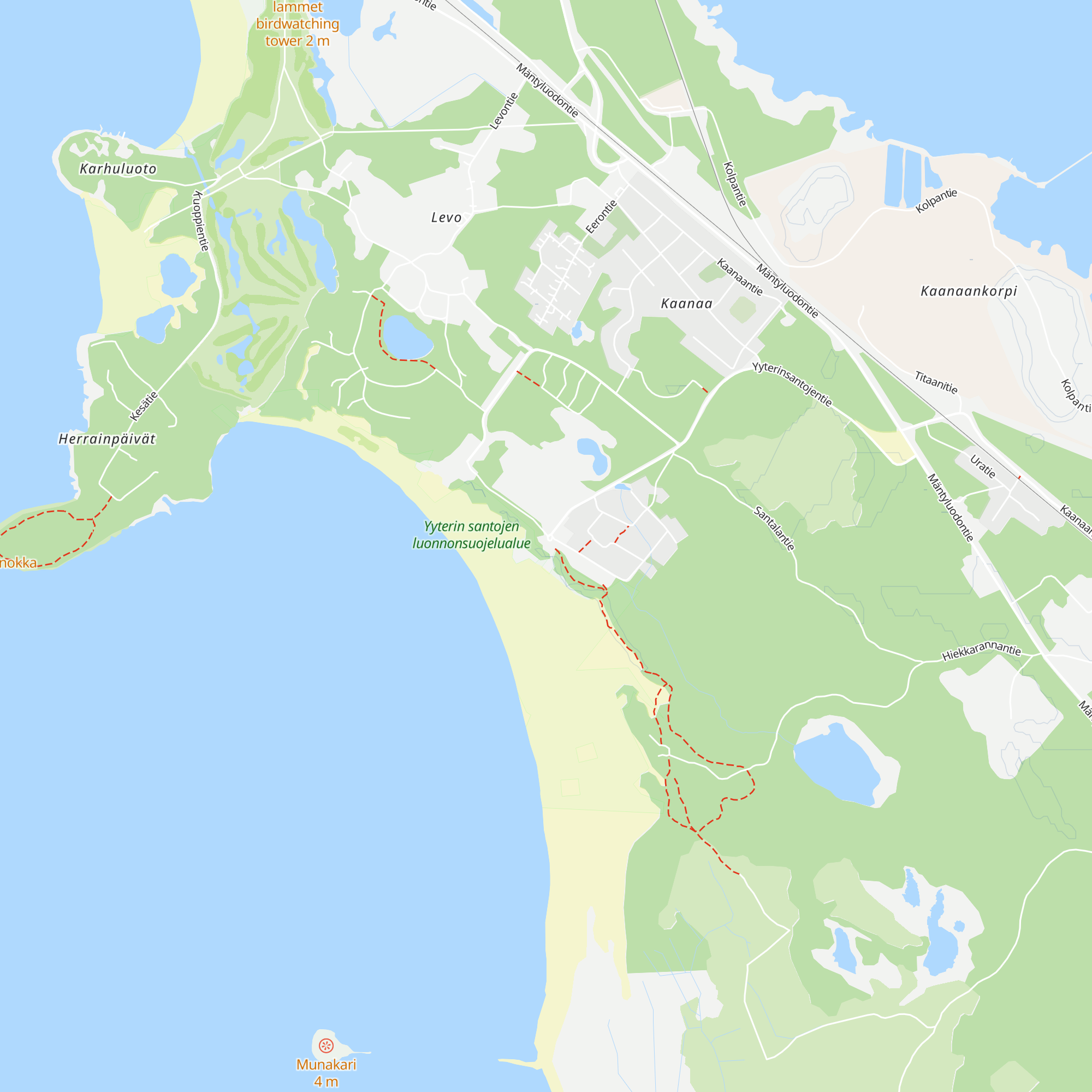 Yyterin vierailukeskus map