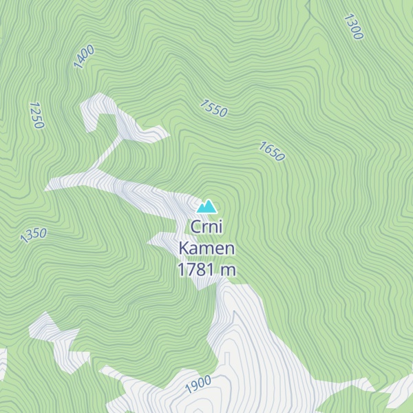 Map of Crni Kamen