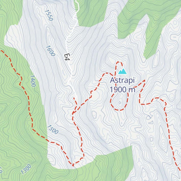 Map of Mountain hut Koziakas