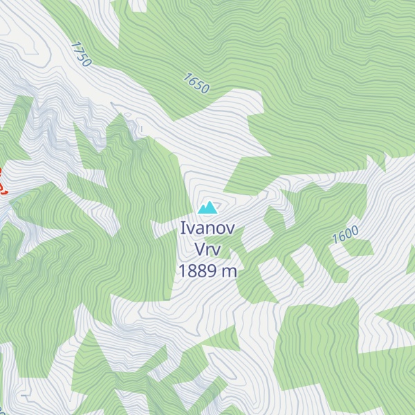 Map of Ivanov Vrv
