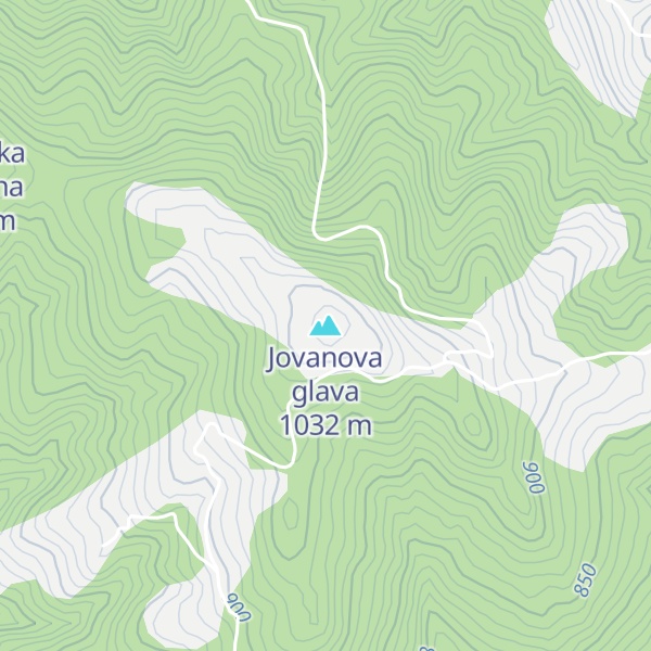 Map of Jovanova glava