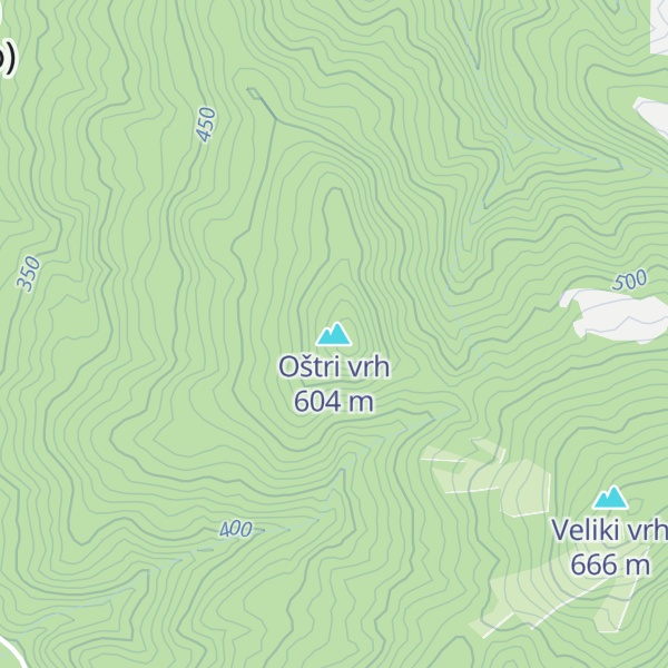 Map of Oštri vrh