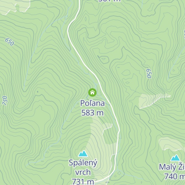 Map of Poľana