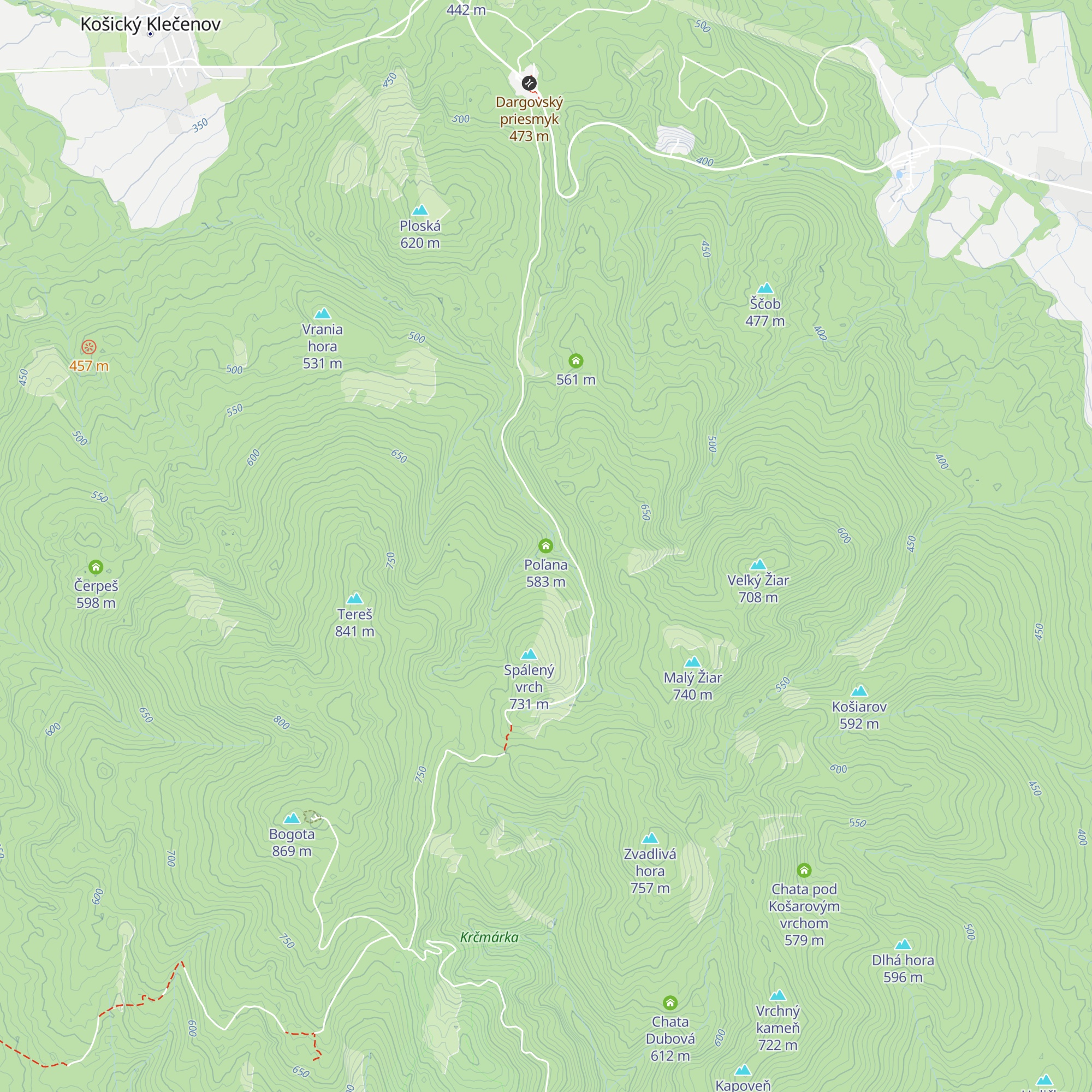 Poľana map