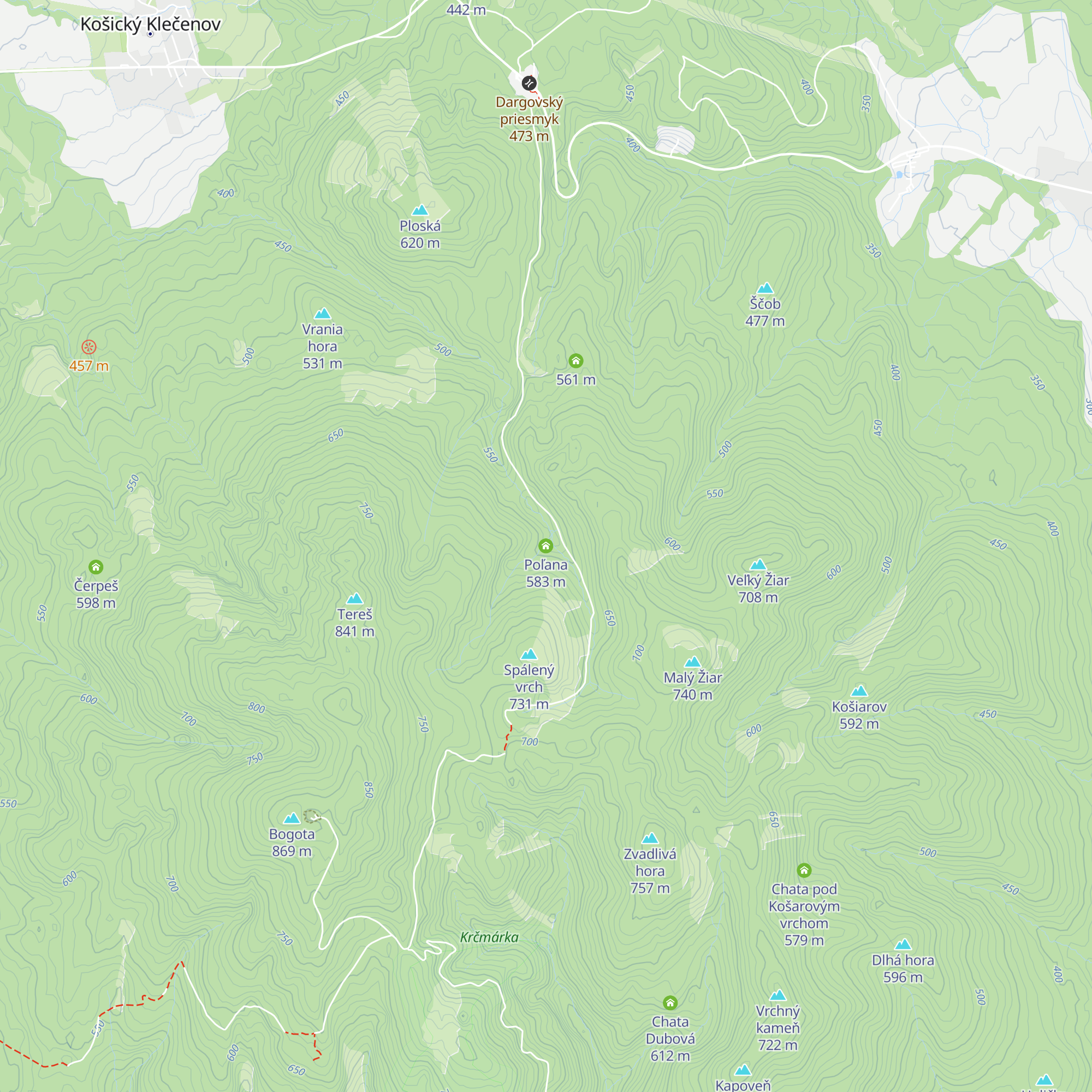 Poľana map