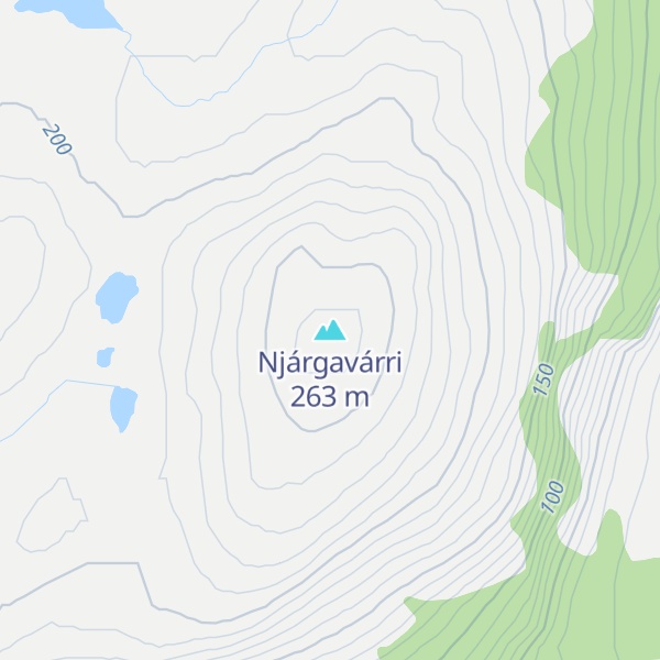 Map of Njárgavárri