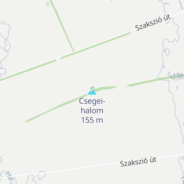 Map of Csegei-halom