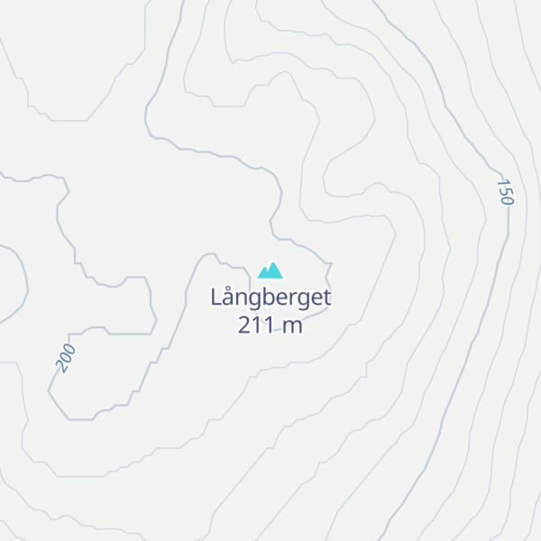 Map of Långberget