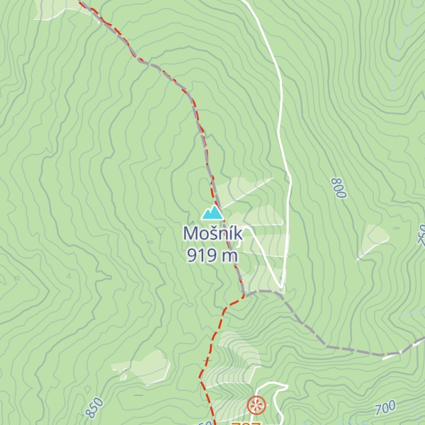 Map of Mošník