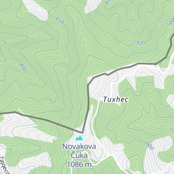 Map of Novakova čuka / Novakova cuka