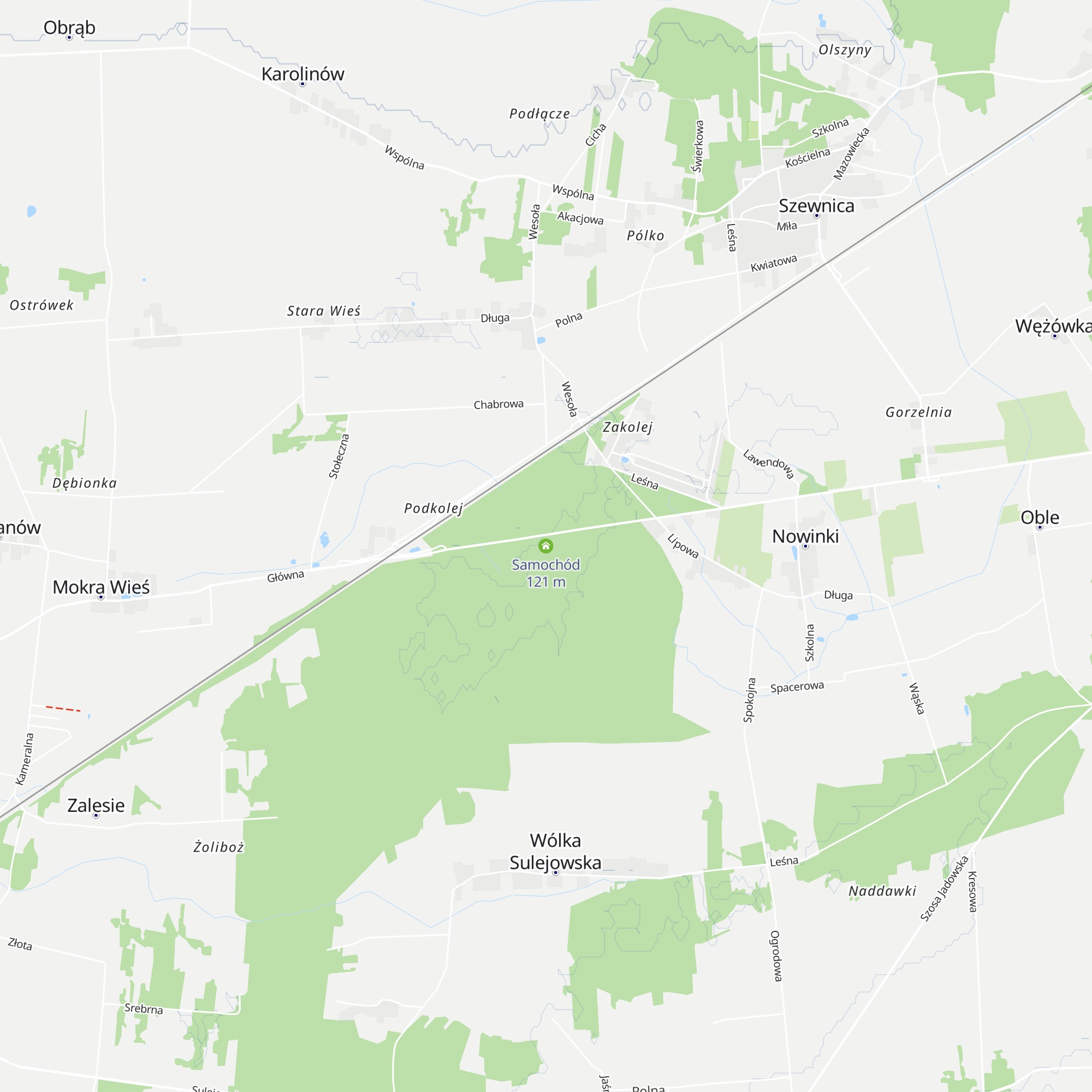 Samochód map