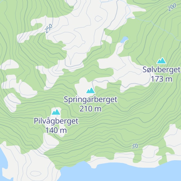 Map of Springarberget