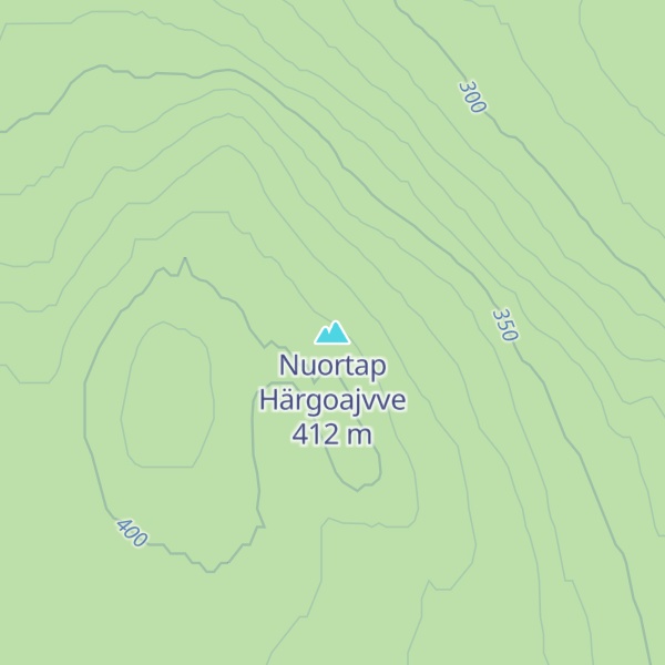 Map of Nuortap Härgoajvve