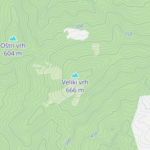 Map of Veliki vrh