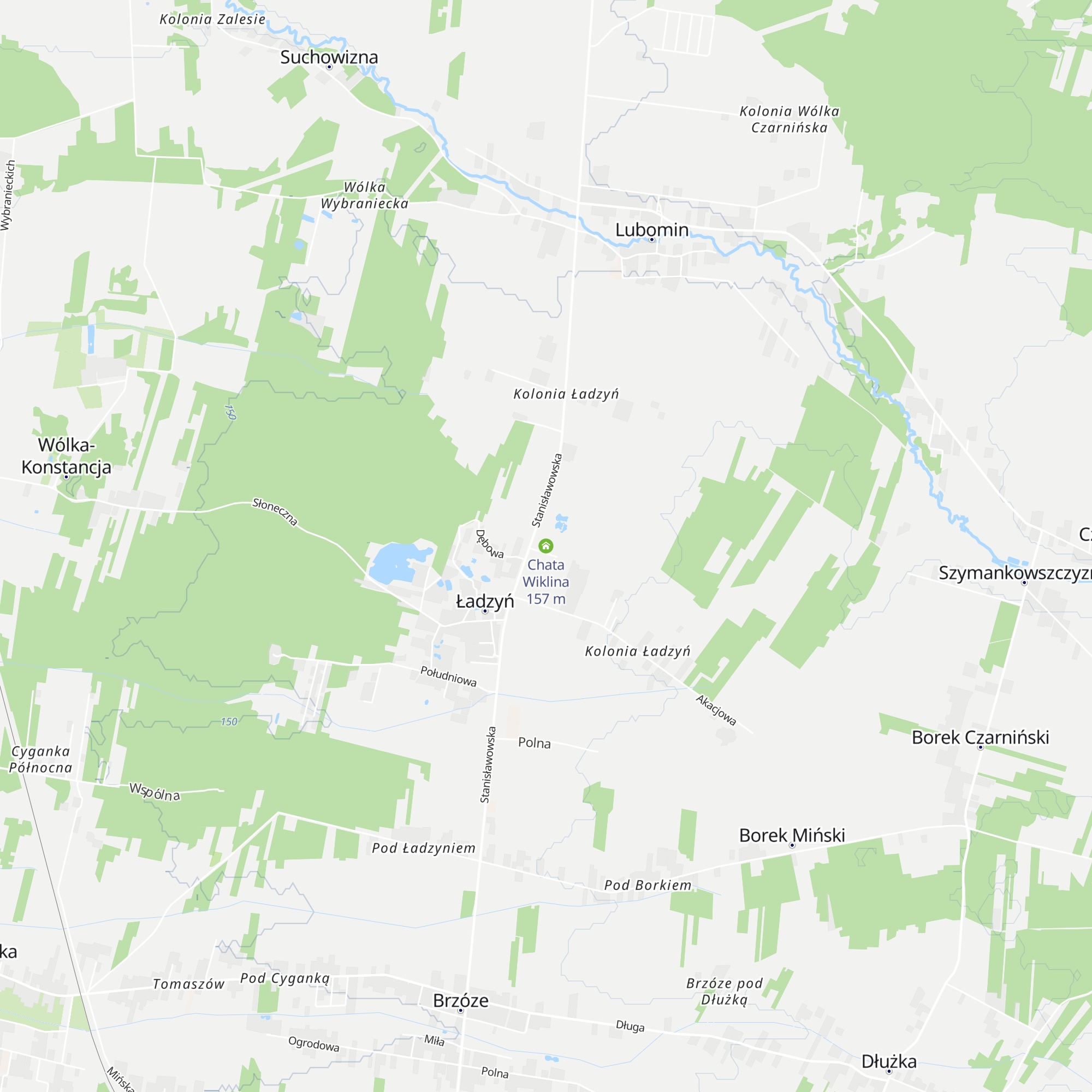 Chata Wiklina map