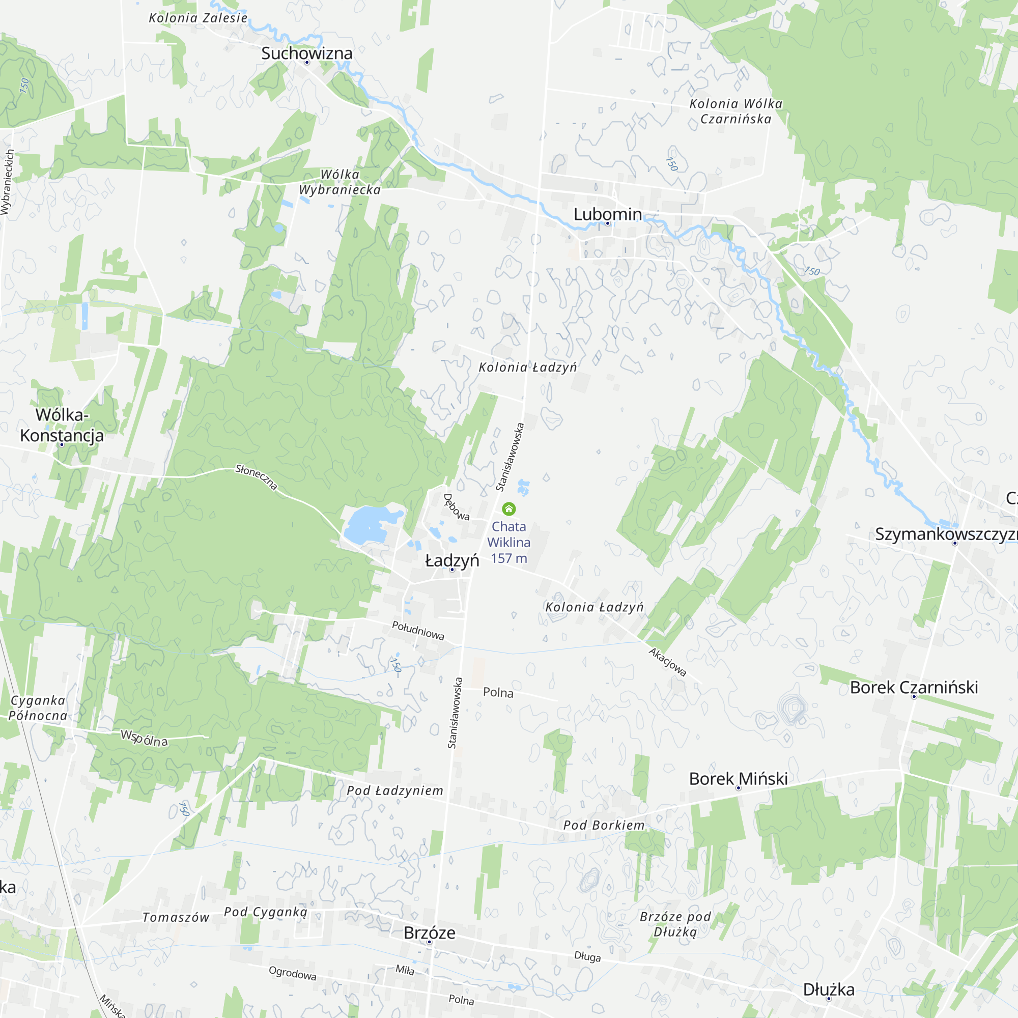 Chata Wiklina map