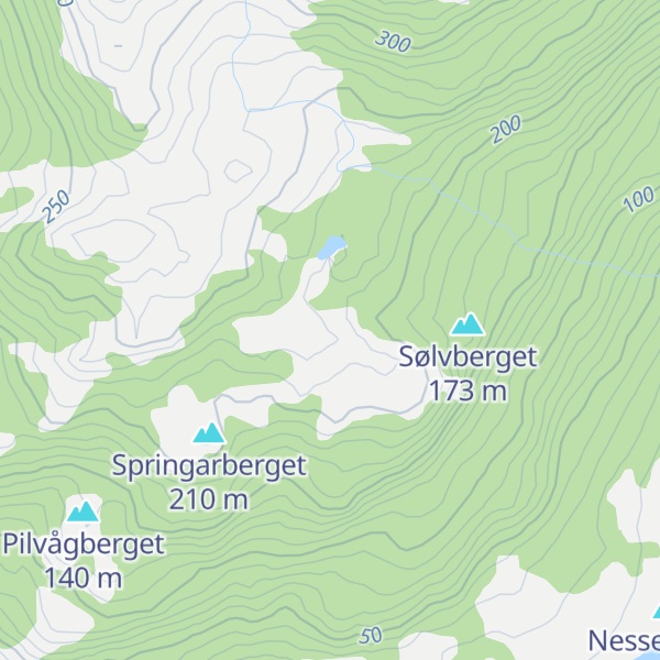 Map of Vannberget