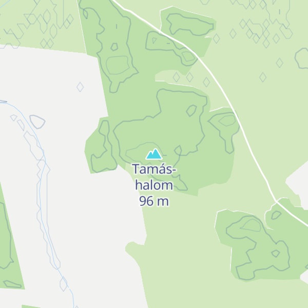 Map of Tamás-halom