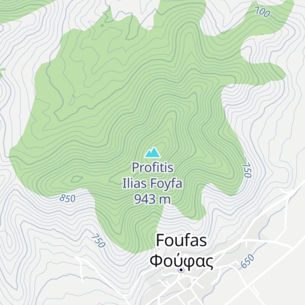 Map of Profitis Ilias Foyfa