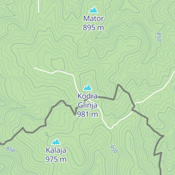 Map of Kodra Glinja