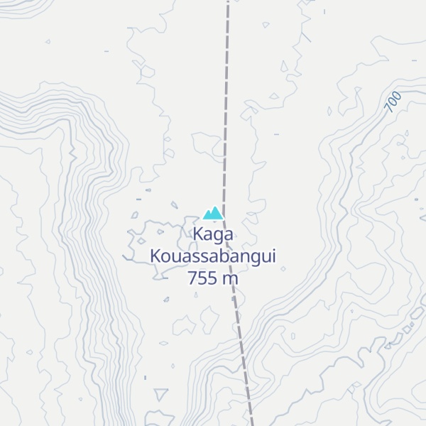 Map of Kaga Kouassabangui