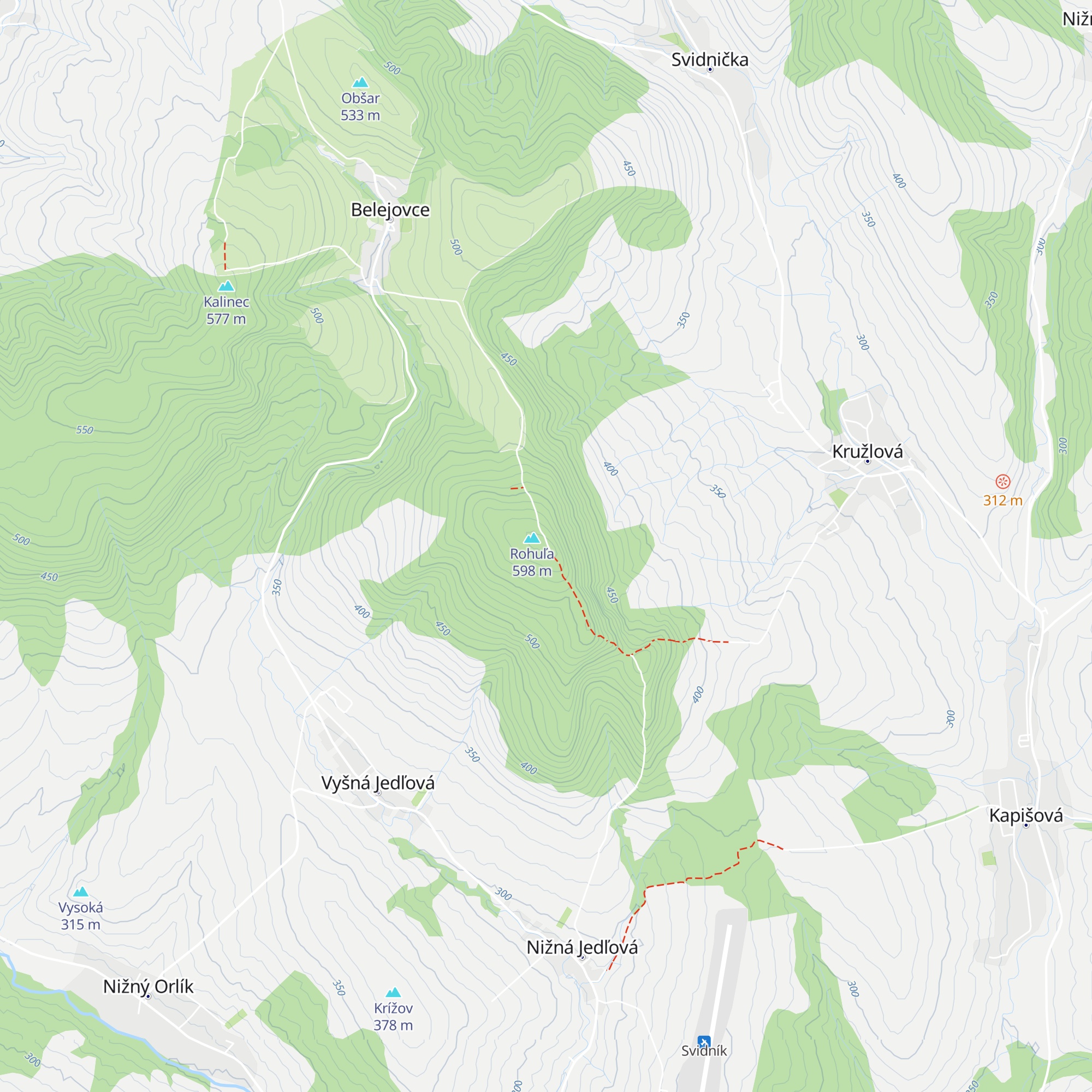 Mitová chata map