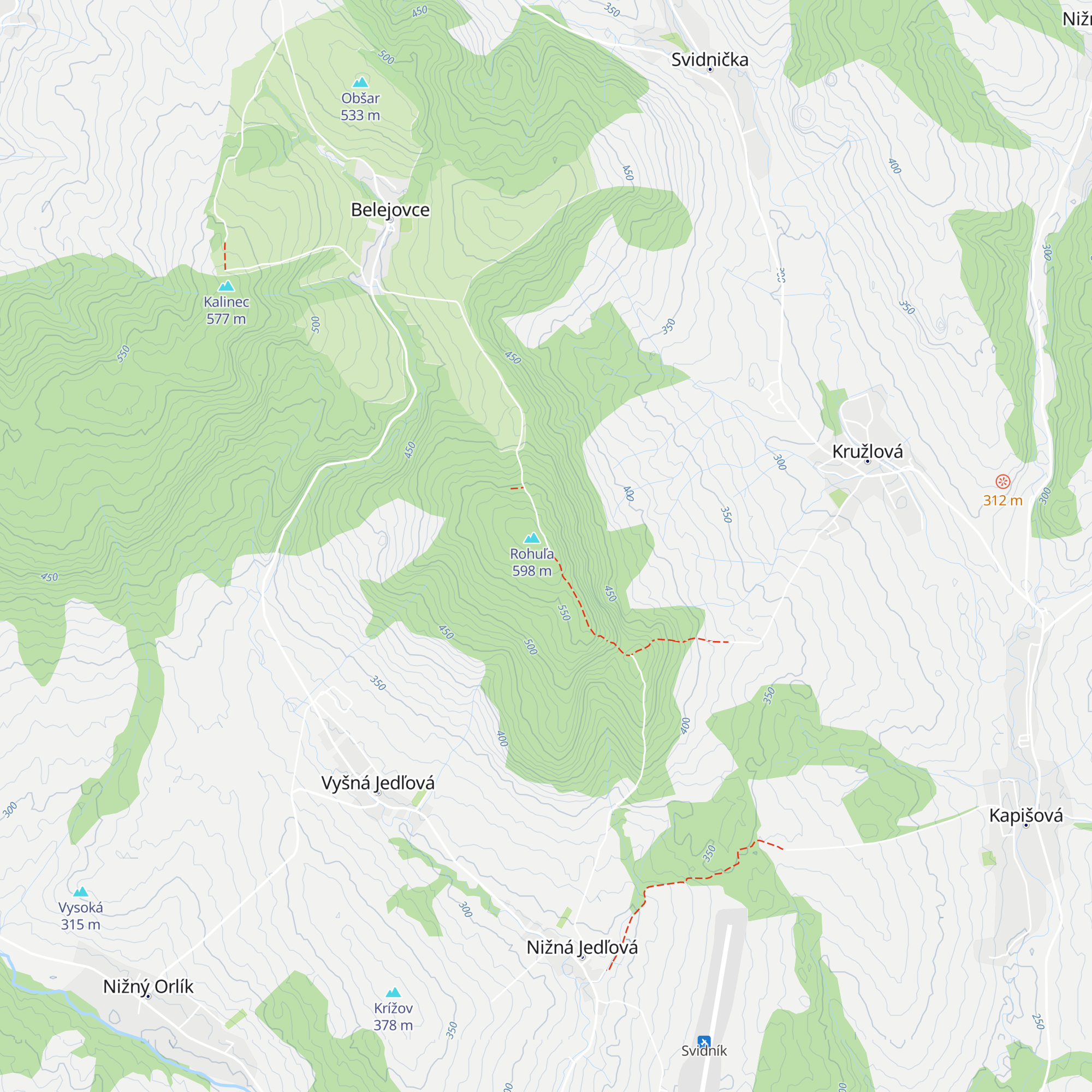 Mitová chata map