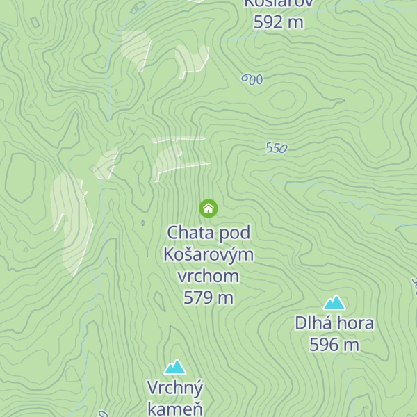 Map of Chata pod Košarovým vrchom