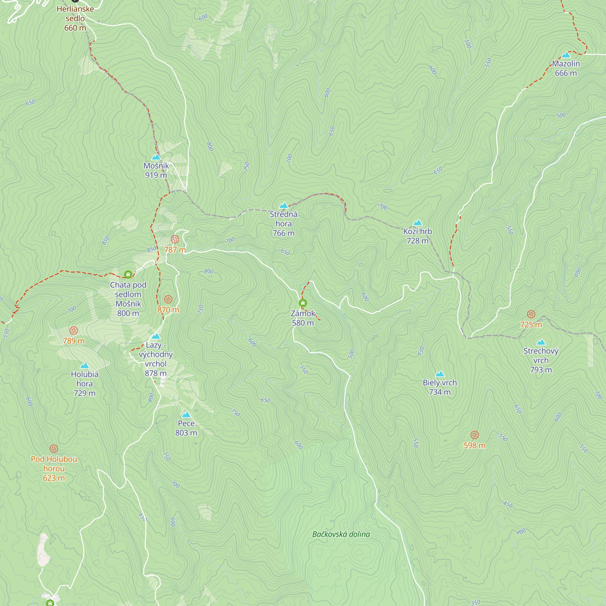 Zámok map