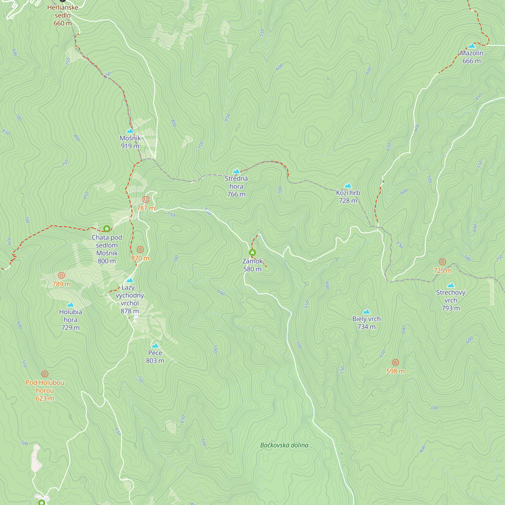 Zámok map