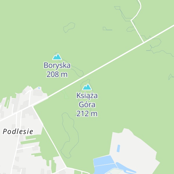 Map of Książa Góra
