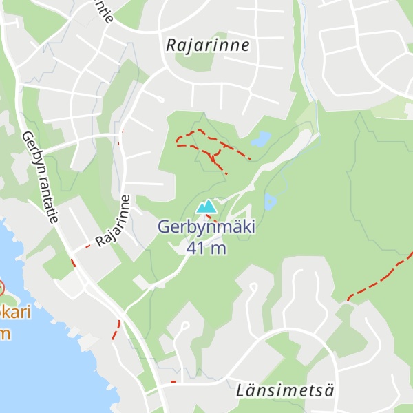 Map of Gerbynmäki