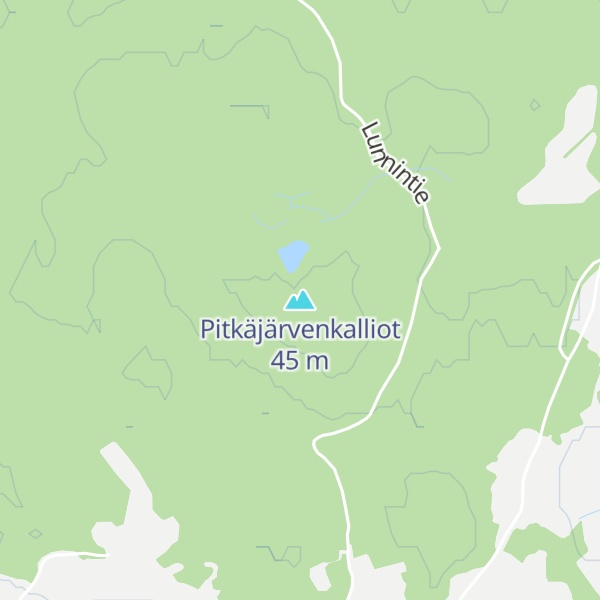 Map of Pitkäjärvenkalliot