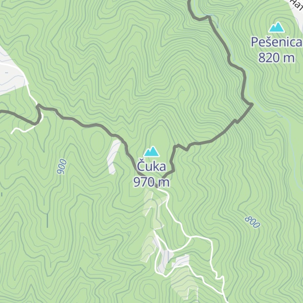 Map of Čuka