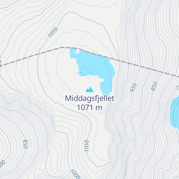 Map of Middagsfjellet