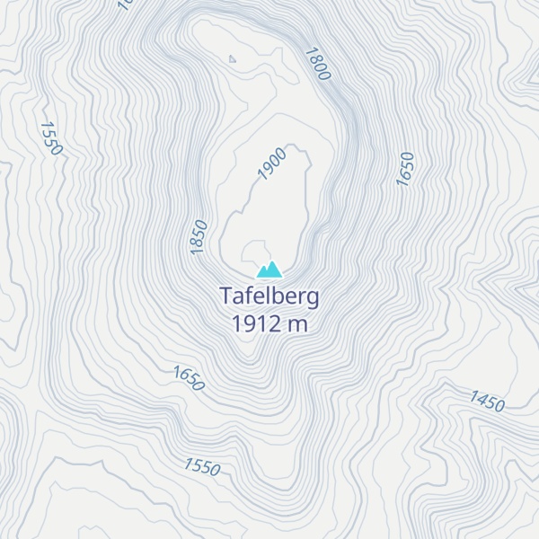 Map of Tafelberg