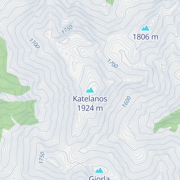 Map of Katelanos