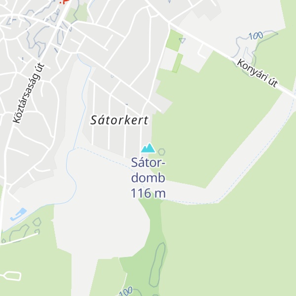Map of Sátor-domb