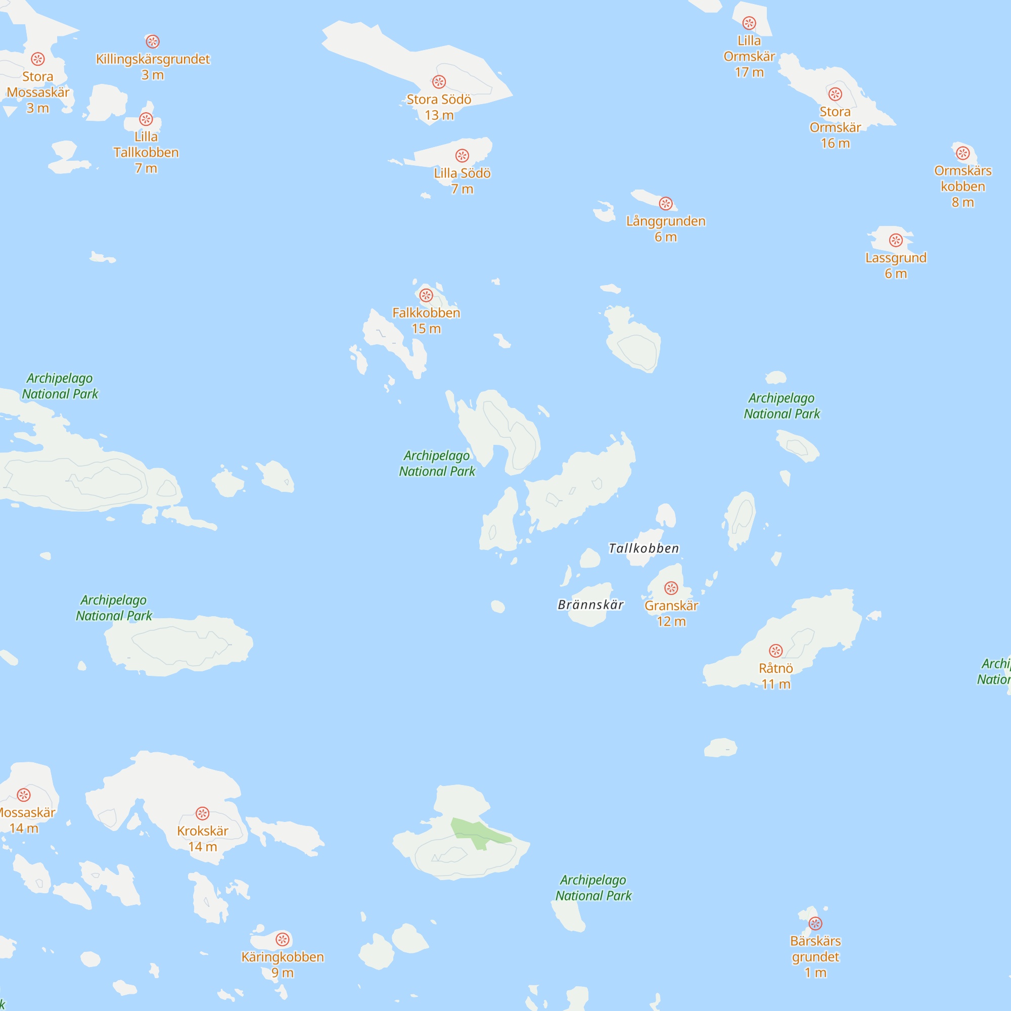Konungskär, autiotupa map