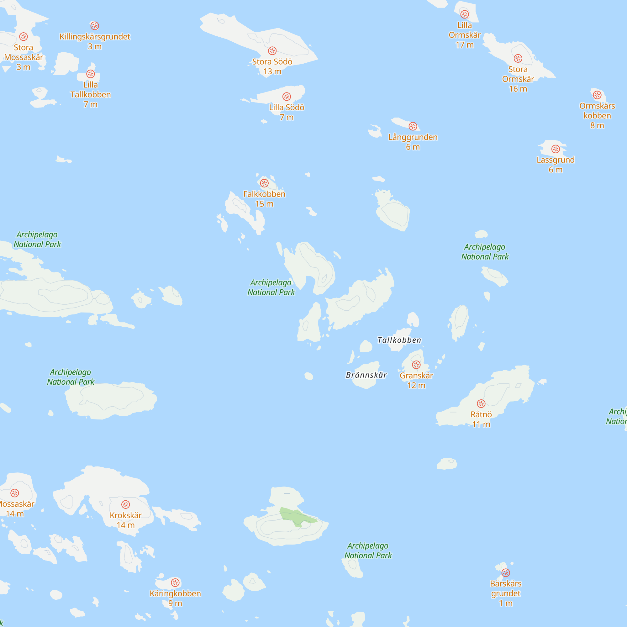 Konungskär, autiotupa map