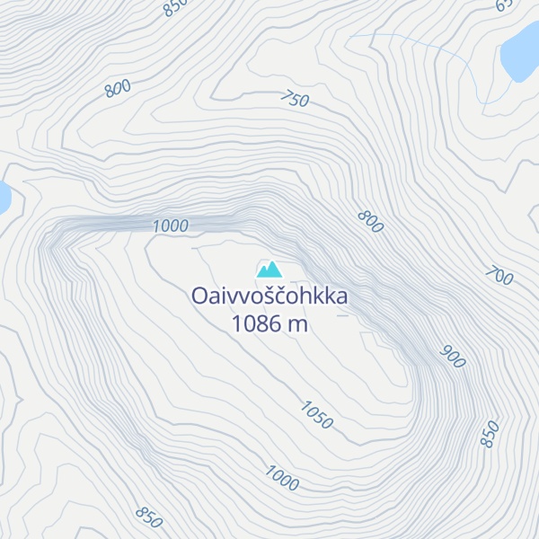 Map of Oaivvoščohkka