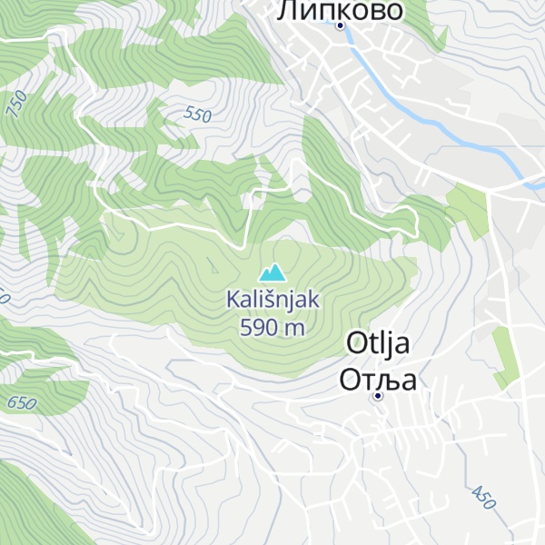 Map of Kališnjak