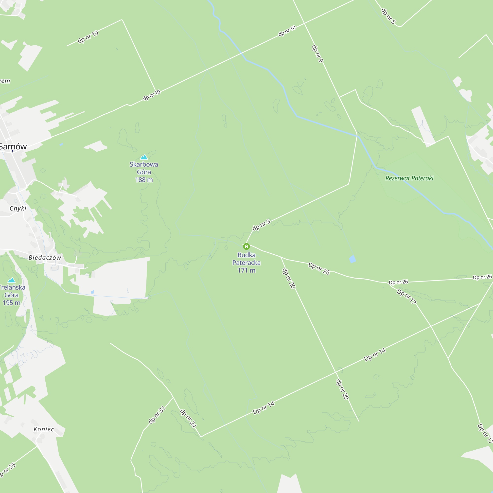 Budka Pateracka map