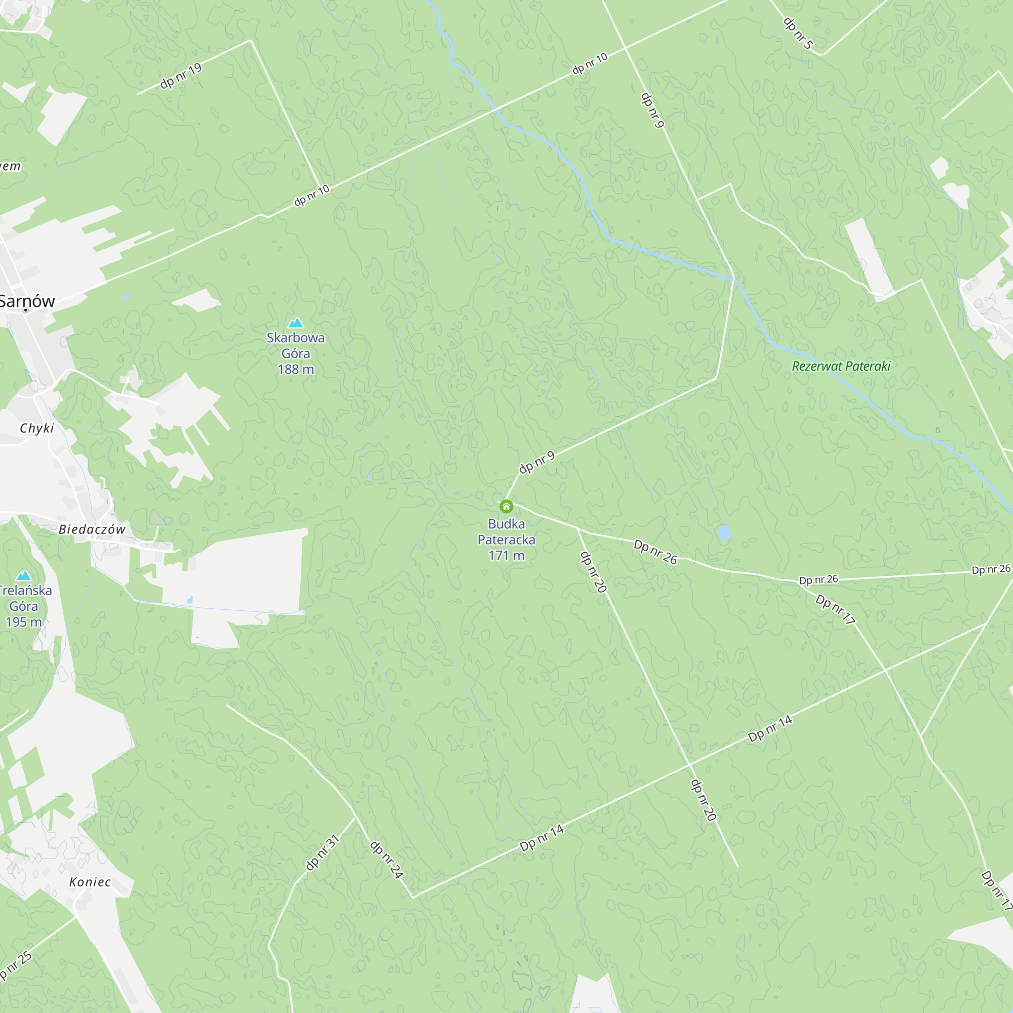 Budka Pateracka map