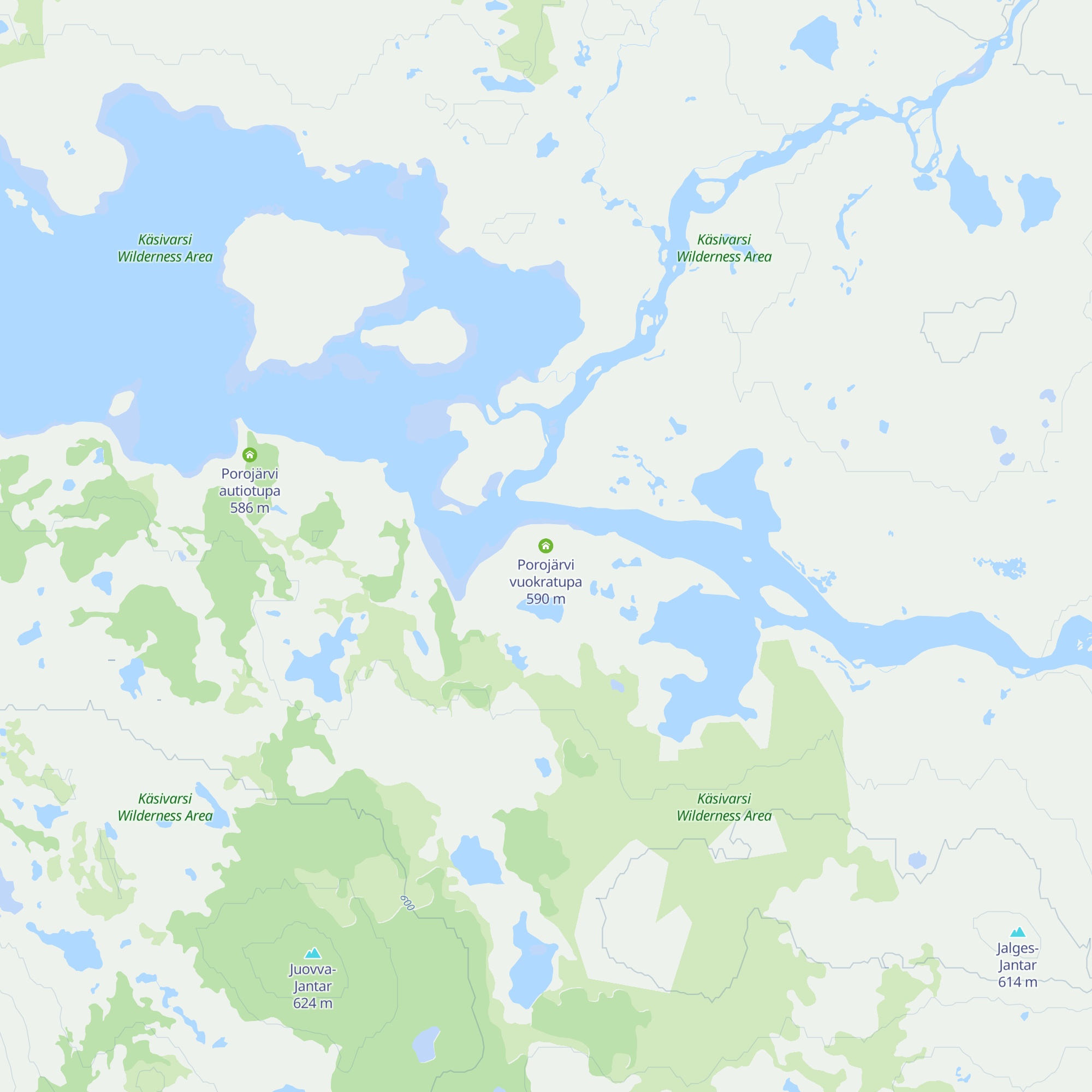Porojärvi vuokratupa map