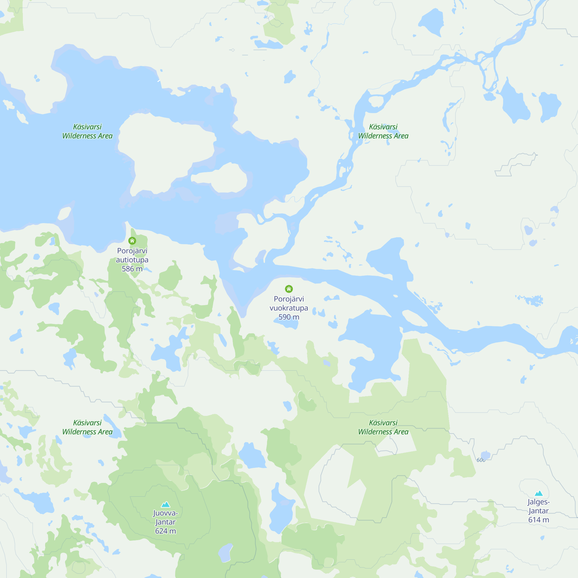 Porojärvi vuokratupa map