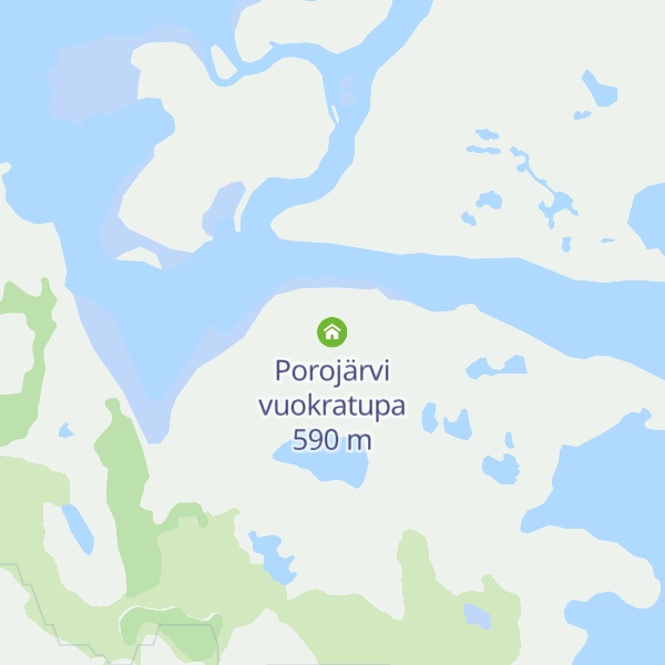 Map of Porojärvi vuokratupa