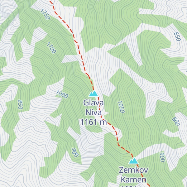 Map of Glava Niva