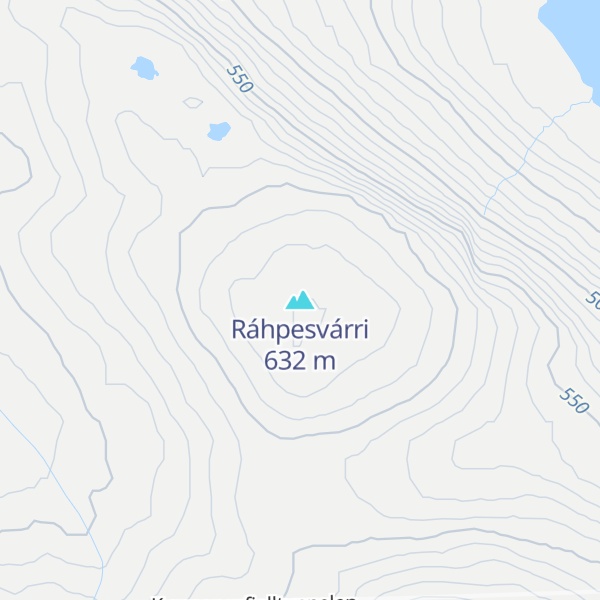 Map of Ráhpesvárri