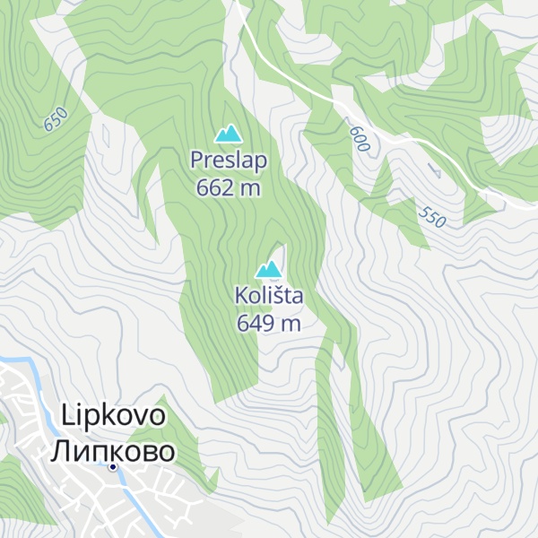 Map of Kolišta